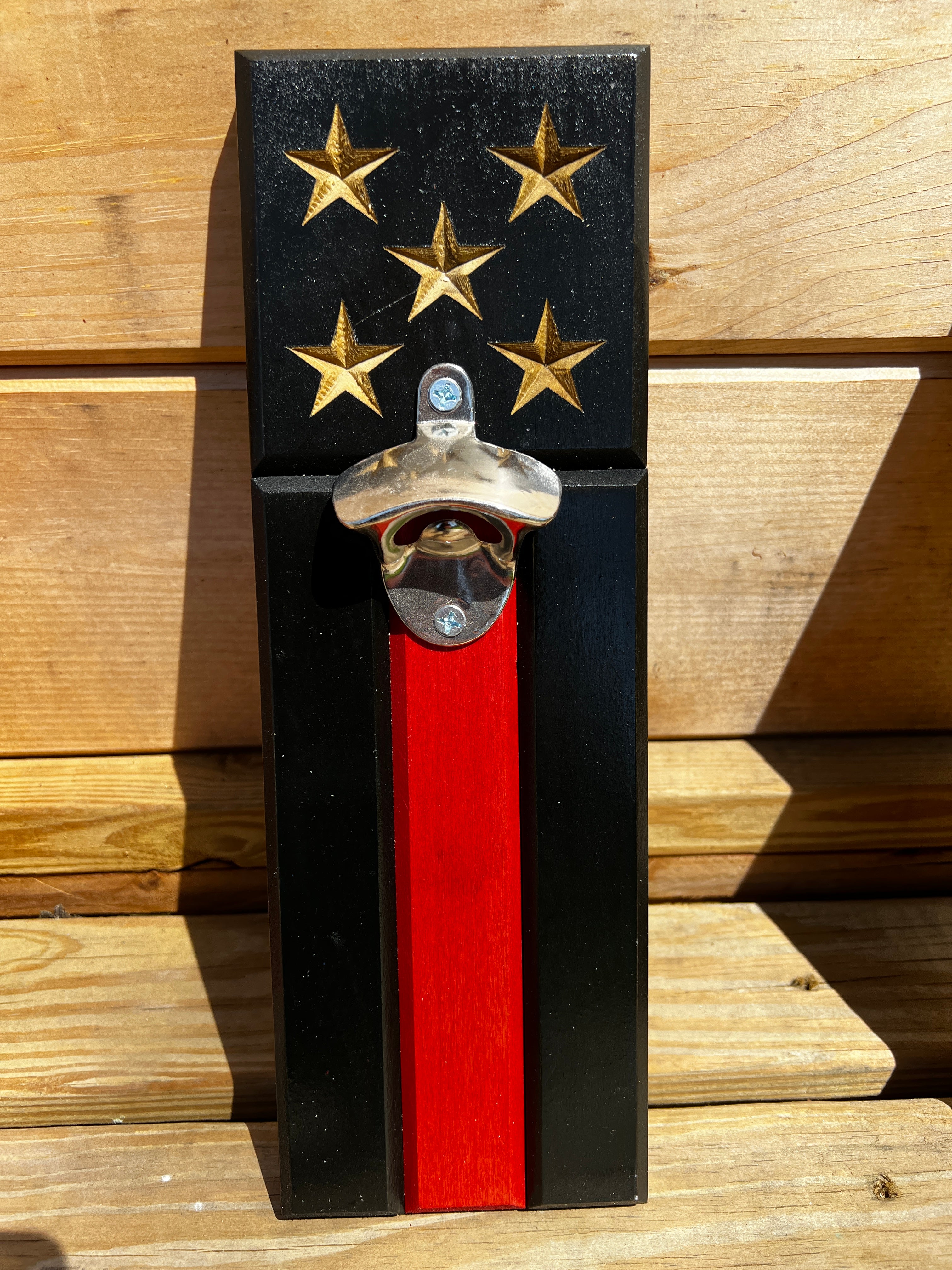 Thin Red Line Bottle Opener